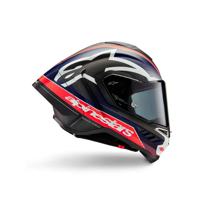 Casco Alpinestars Supertech R10 Team - Matte Black/Carbon Red Fluo/Blue