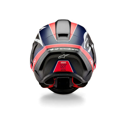 Casco Alpinestars Supertech R10 Team - Matte Black/Carbon Red Fluo/Blue
