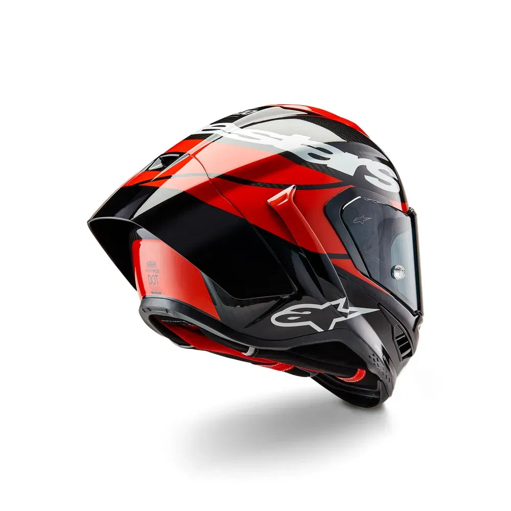 Casco Alpinestar Supertech R10 - Element - Carbono/Rojo/Blanco
