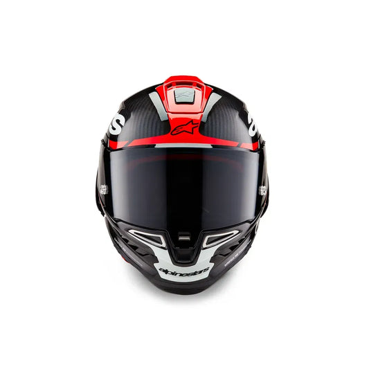 Casco Alpinestar Supertech R10 - Element - Carbono/Rojo/Blanco