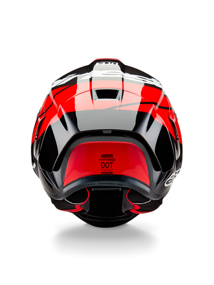 Casco Alpinestar Supertech R10 - Element - Carbono/Rojo/Blanco
