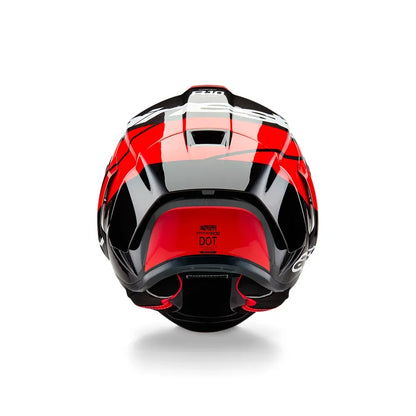 Casco Alpinestar Supertech R10 - Element - Carbono/Rojo/Blanco