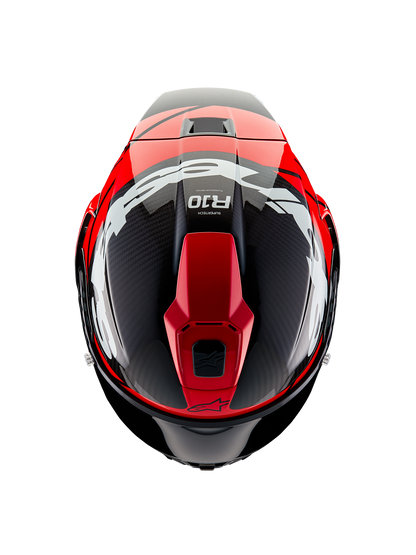 Casco Alpinestar Supertech R10 - Element - Carbono/Rojo/Blanco