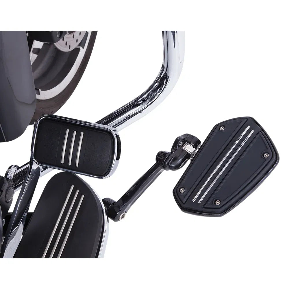 Plancha Twin Rail - Con Adaptador - Negro brillante