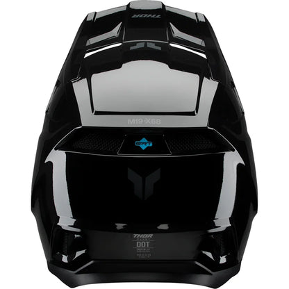 Casco juvenil fleet blackout negro brillante