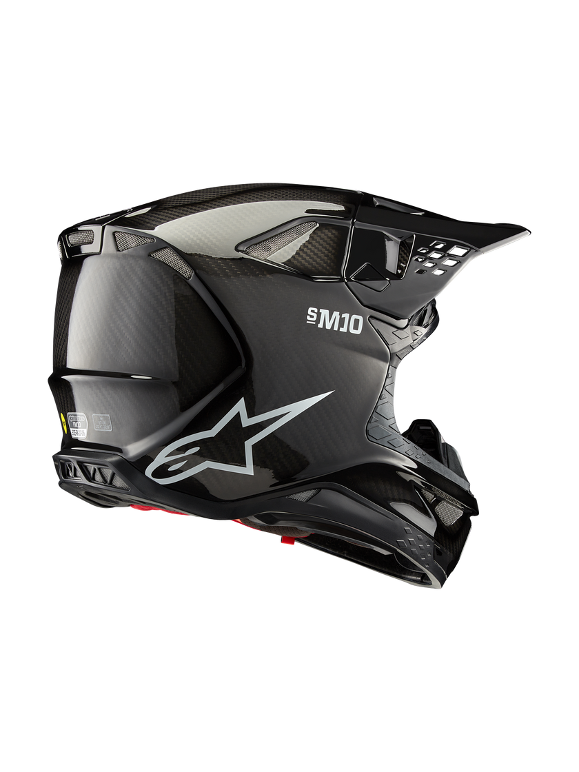 Casco Alpinestars Supertech M10 Helmet Solid MIPS® - Gloss Black Carbon