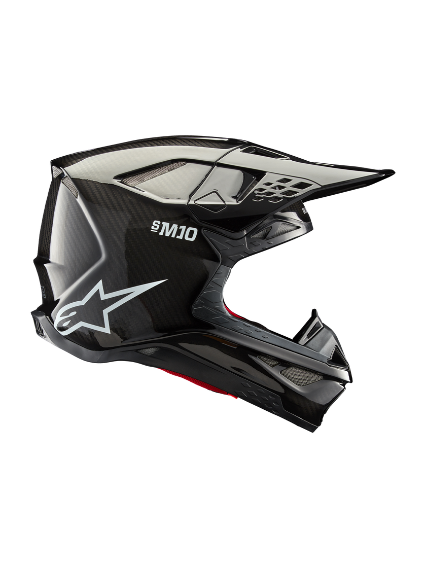 Casco Alpinestars Supertech M10 Helmet Solid MIPS® - Gloss Black Carbon