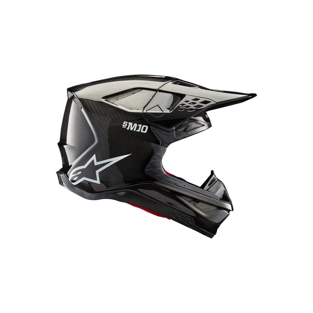 Casco Alpinestars Supertech M10 Helmet Solid MIPS® - Gloss Black Carbon