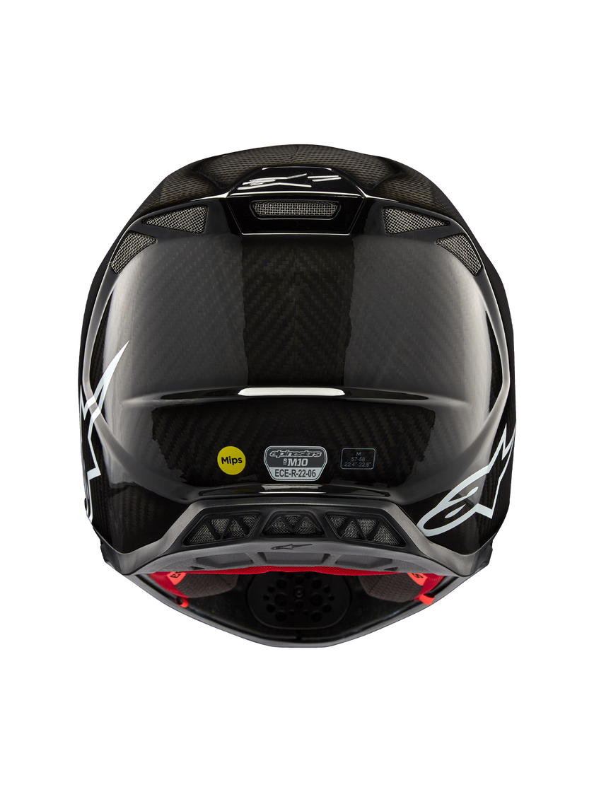 Casco Alpinestars Supertech M10 Helmet Solid MIPS® - Gloss Black Carbon