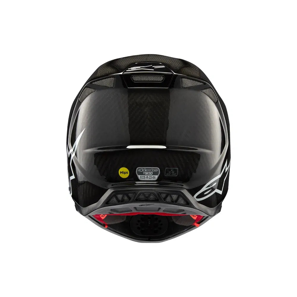 Casco Alpinestars Supertech M10 Helmet Solid MIPS® - Gloss Black Carbon