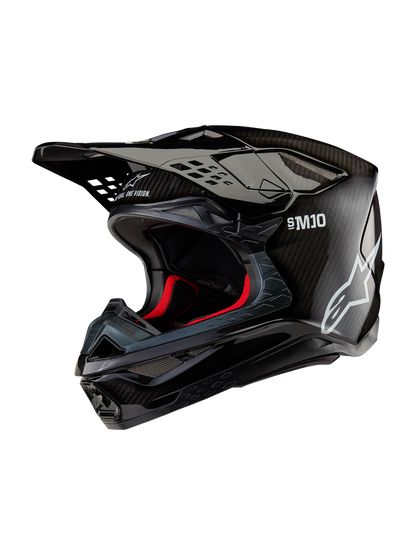 Casco Alpinestars Supertech M10 Helmet Solid MIPS® - Gloss Black Carbon