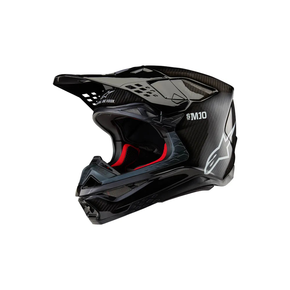 Casco Alpinestars Supertech M10 Helmet Solid MIPS® - Gloss Black Carbon