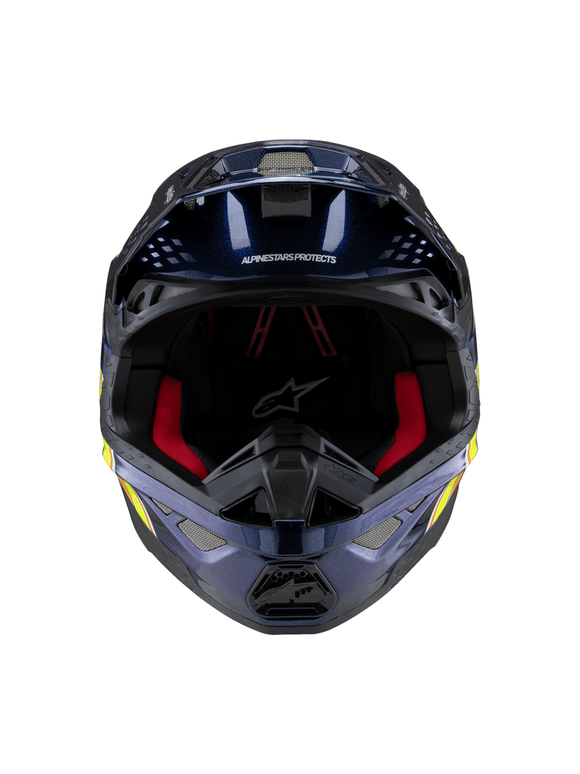Casco Alpinestars Supertech M10 TLD Edition 25 MIPS® - Gloss Dark Blue/Orange/Yellow/Fluo Red