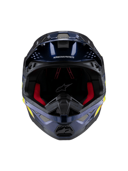 Casco Alpinestars Supertech M10 TLD Edition 25 MIPS® - Gloss Dark Blue/Orange/Yellow/Fluo Red