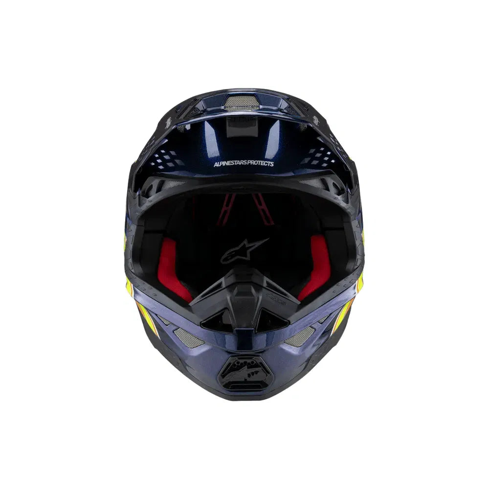 Casco Alpinestars Supertech M10 TLD Edition 25 MIPS® - Gloss Dark Blue/Orange/Yellow/Fluo Red