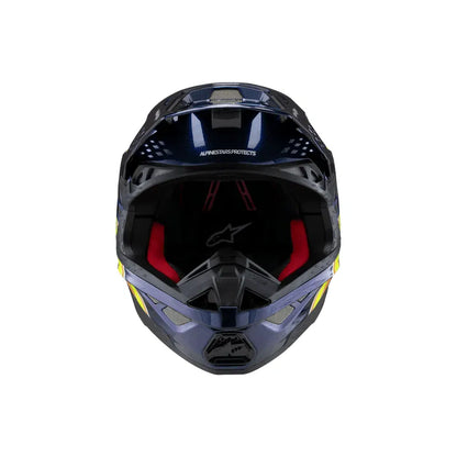 Casco Alpinestars Supertech M10 TLD Edition 25 MIPS® - Gloss Dark Blue/Orange/Yellow/Fluo Red