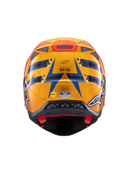 Casco Alpinestars Supertech M10 TLD Edition 25 MIPS® - Gloss Dark Blue/Orange/Yellow/Fluo Red