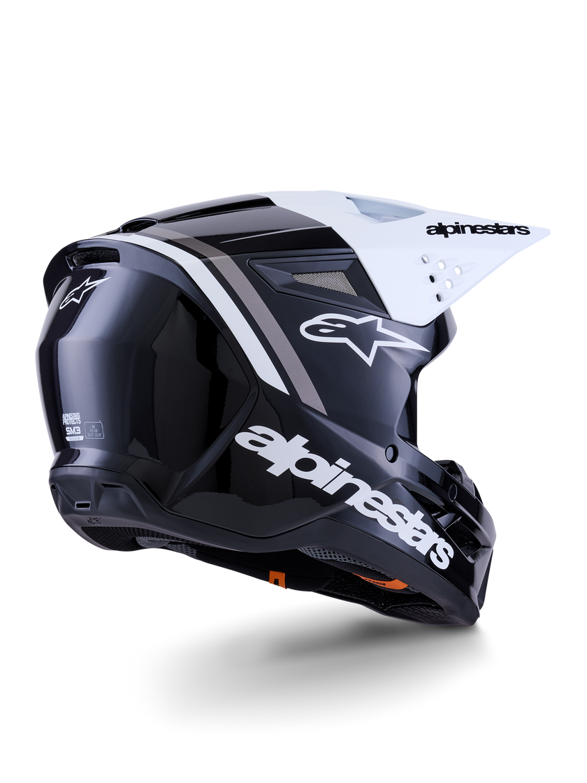 Casco Alpinestars SM3 Radium - Gloss Black/White/Gray