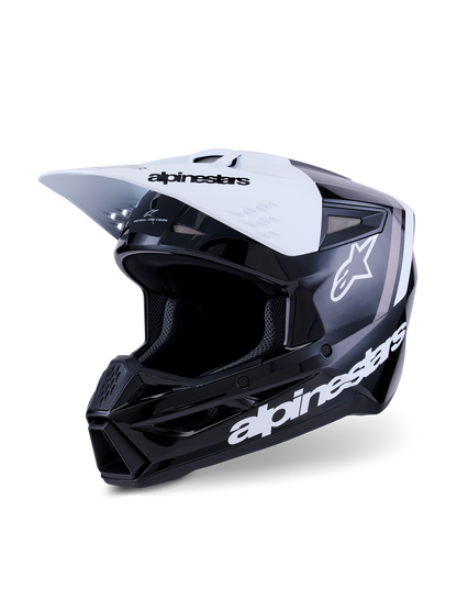 Casco Alpinestars SM3 Radium - Gloss Black/White/Gray