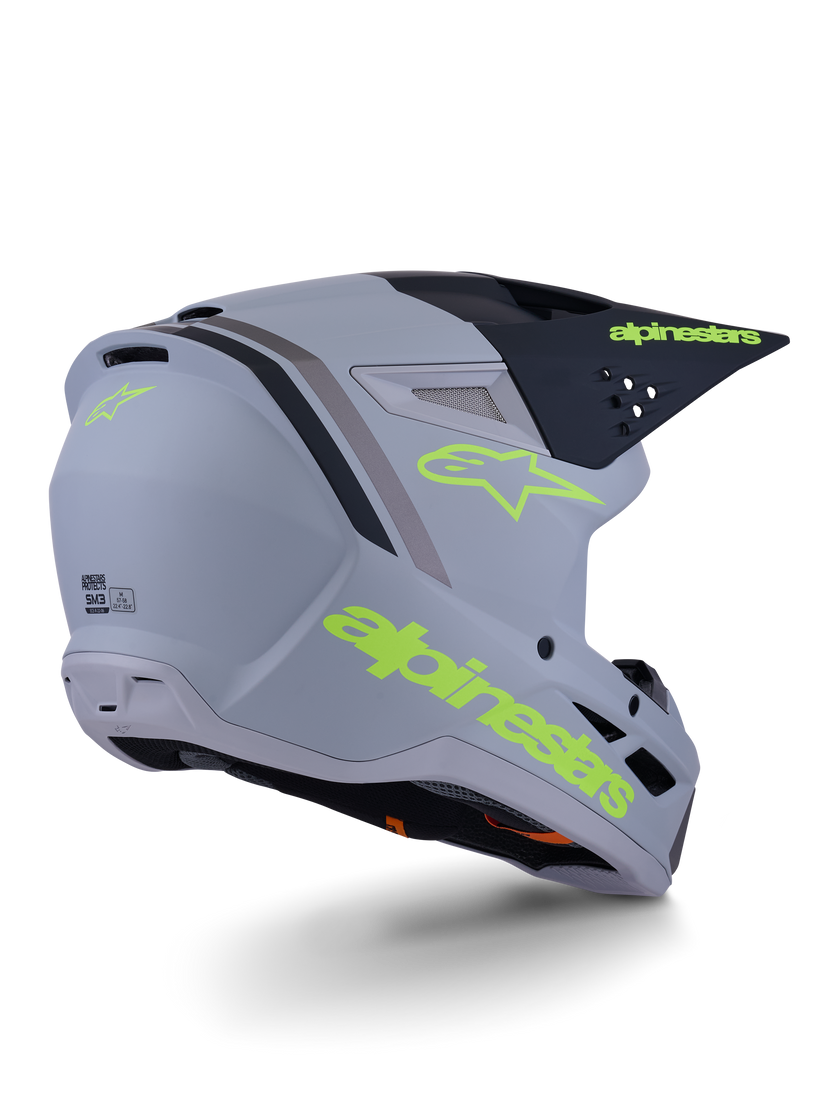 Casco Alpinestars SM3 Radium - Matte Gray/Black/Yellow Fluo