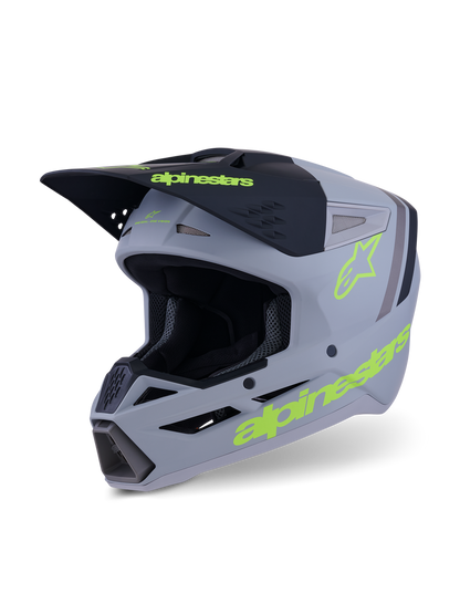 Casco Alpinestars SM3 Radium - Matte Gray/Black/Yellow Fluo