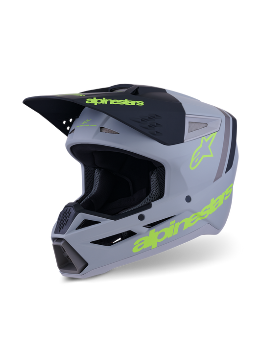 Casco Alpinestars SM3 Radium - Matte Gray/Black/Yellow Fluo