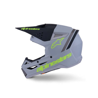 Casco Alpinestars SM3 Radium - Matte Gray/Black/Yellow Fluo
