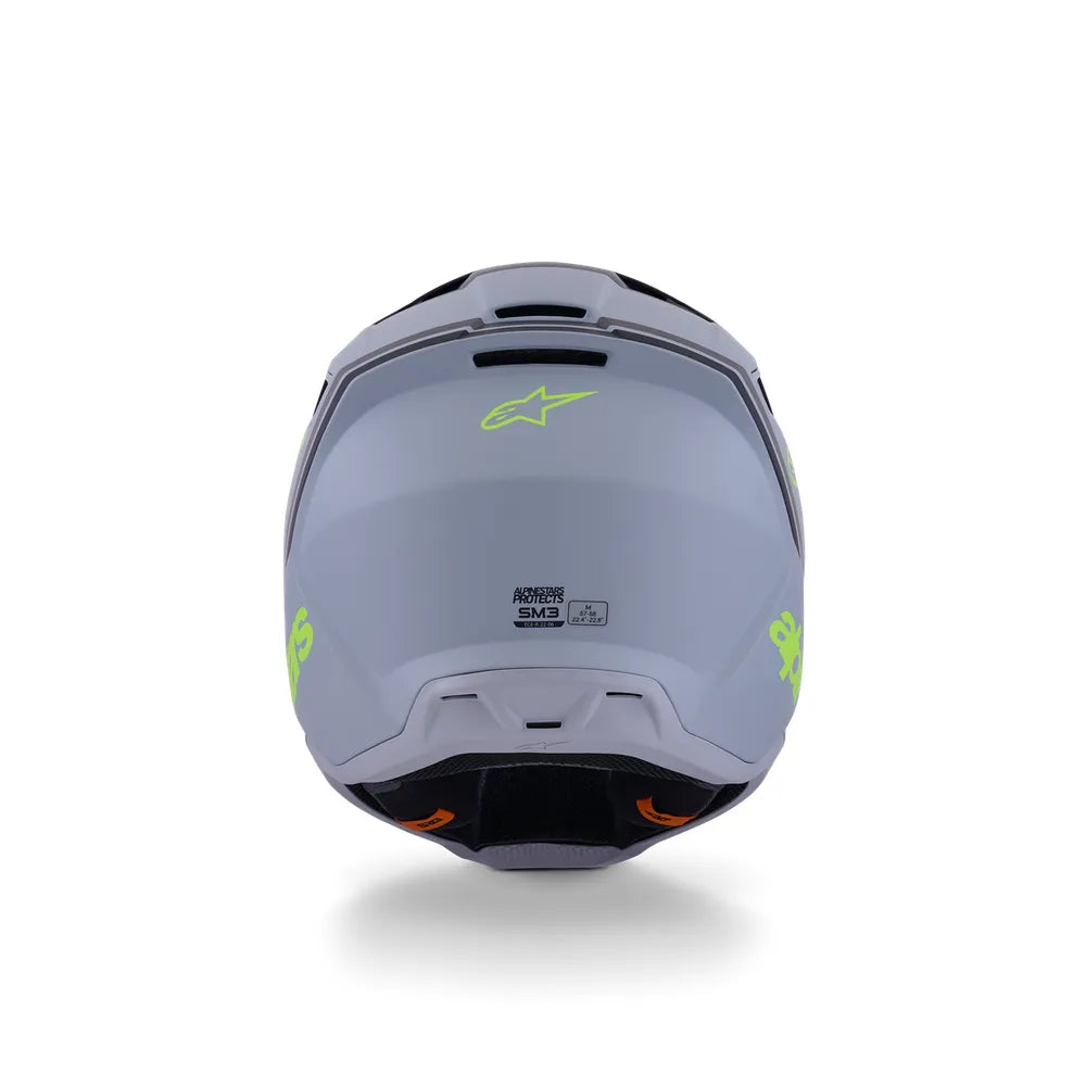 Casco Alpinestars SM3 Radium - Matte Gray/Black/Yellow Fluo