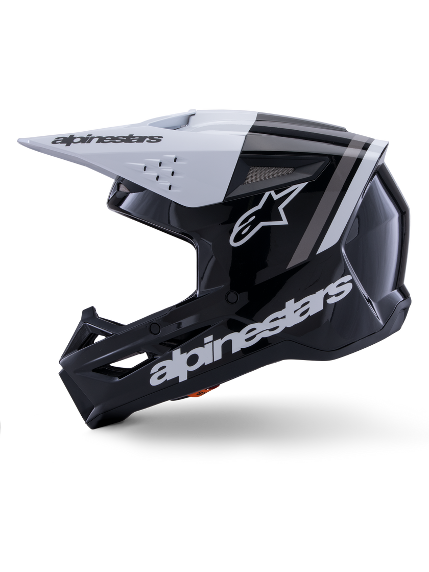 Casco Alpinestars SM3 Radium - Gloss Black/White/Gray