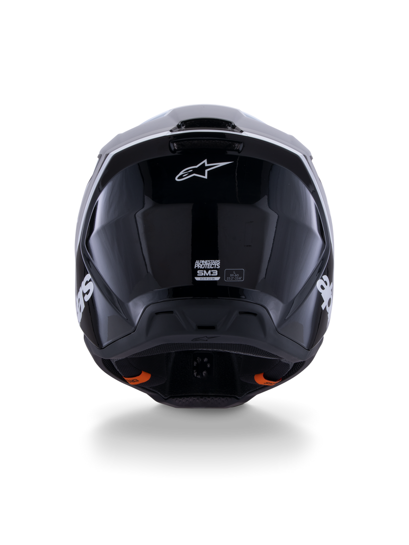 Casco Alpinestars SM3 Radium - Gloss Black/White/Gray