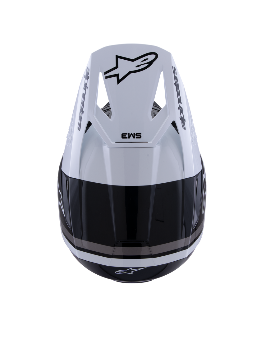 Casco Alpinestars SM3 Radium - Gloss Black/White/Gray