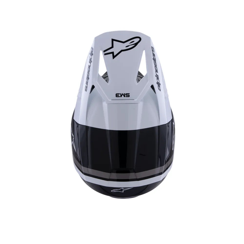 Casco Alpinestars SM3 Radium - Gloss Black/White/Gray