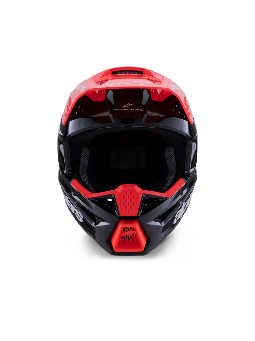 Casco Alpinestars SM3 Radium - Gloss Black/Red Fluo/White