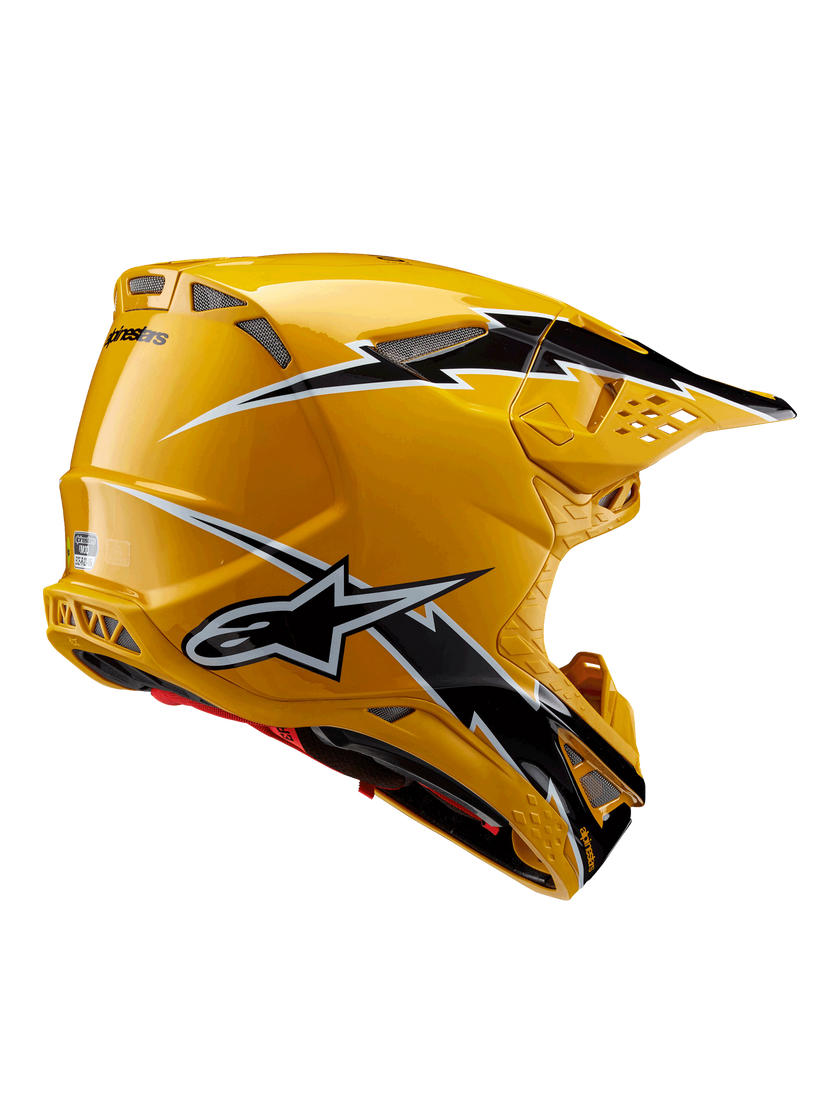 Casco Alpinestars Supertech M10 Ampress MIPS® - Gloss Black/Yellow