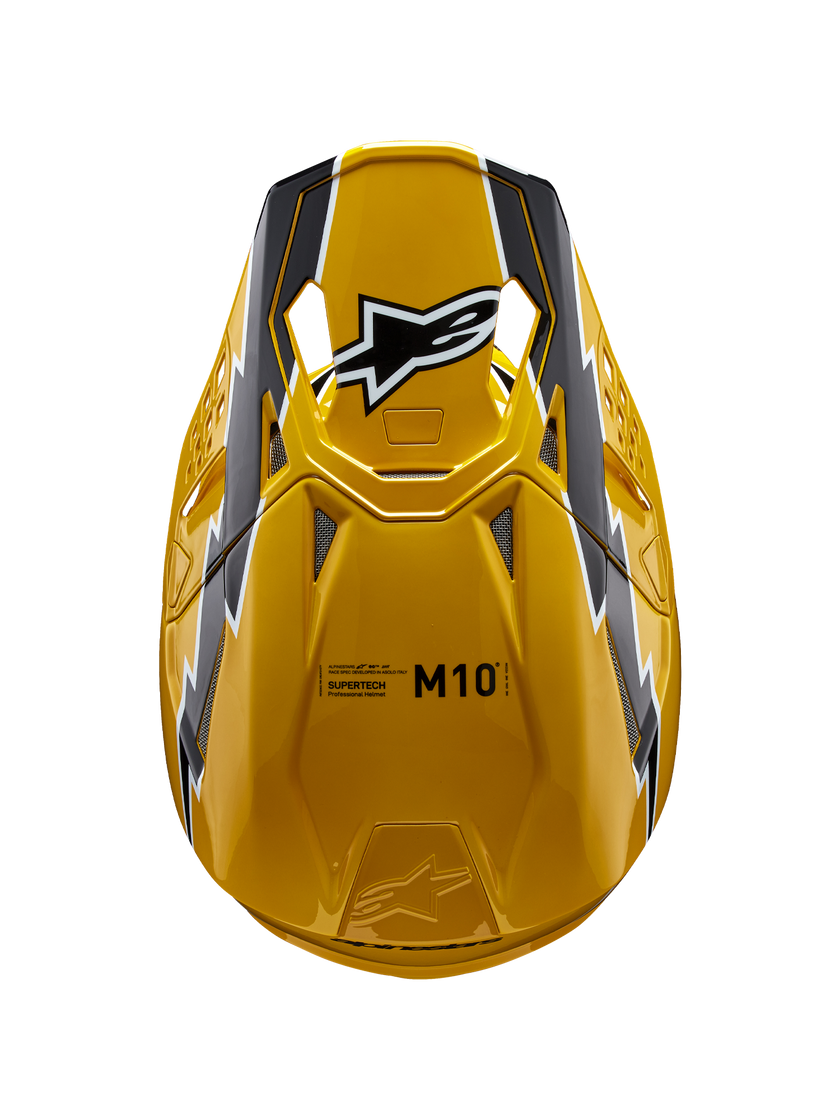 Casco Alpinestars Supertech M10 Ampress MIPS® - Gloss Black/Yellow