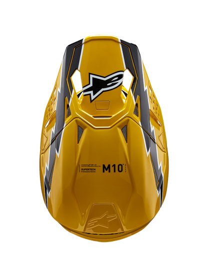 Casco Alpinestars Supertech M10 Ampress MIPS® - Gloss Black/Yellow