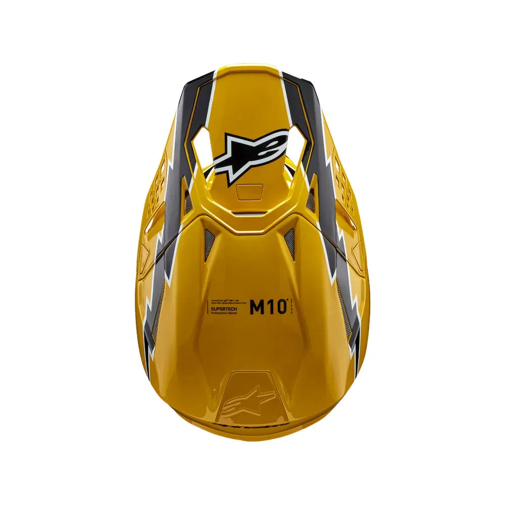 Casco Alpinestars Supertech M10 Ampress MIPS® - Gloss Black/Yellow