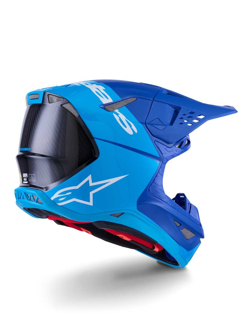 Casco Alpinestars Supertech M10 Flood MIPS® - Blue/Black Carbon