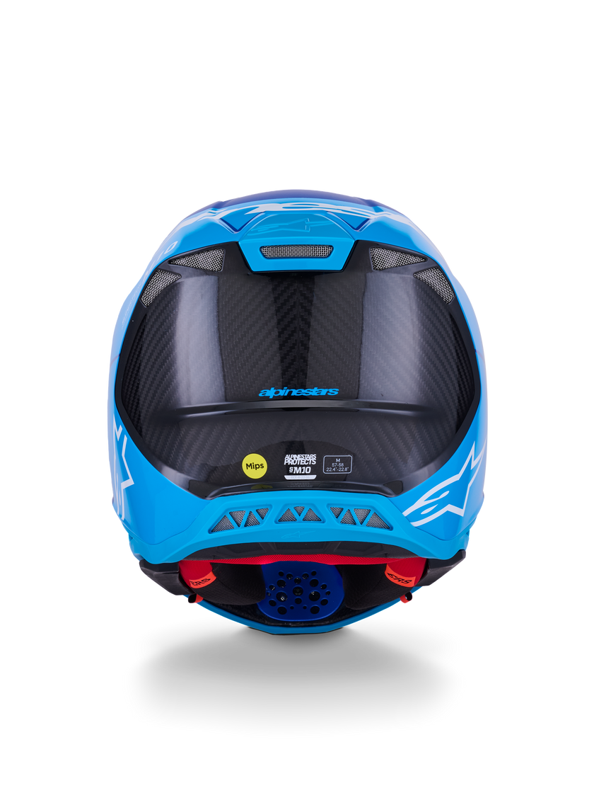 Casco Alpinestars Supertech M10 Flood MIPS® - Blue/Black Carbon