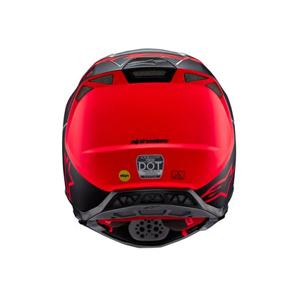 Casco Alpinestars Supertech M10 Flood MIPS® - Gloss Silver/Black/Orange Fluo