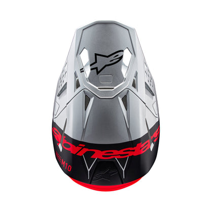 Casco Alpinestars Supertech M10 Flood MIPS® - Gloss Silver/Black/Orange Fluo