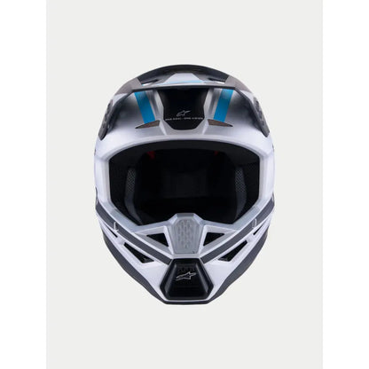 Casco Alpinestars SM3 Heat - Plata Mate/Azul/Negro