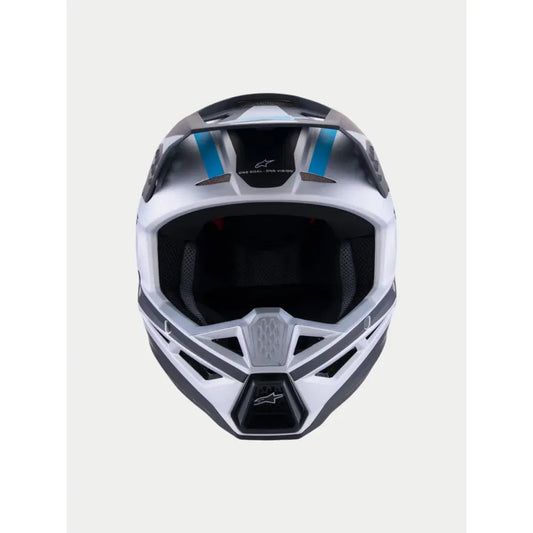Casco Alpinestars SM3 Heat - Plata Mate/Azul/Negro