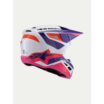Casco Alpinestars SM3 Heat - Blanco/Púrpura/Rosa