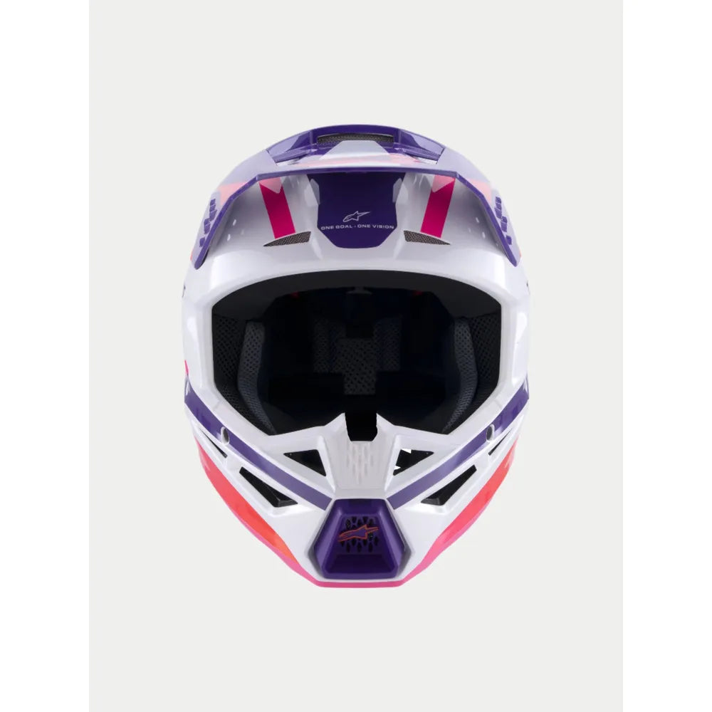 Casco Alpinestars SM3 Heat - Blanco/Púrpura/Rosa
