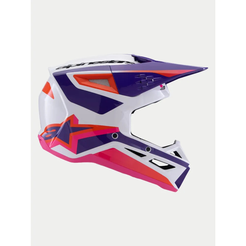 Casco Alpinestars SM3 Heat - Blanco/Púrpura/Rosa