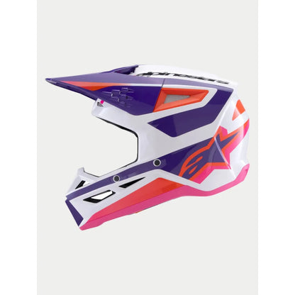 Casco Alpinestars SM3 Heat - Blanco/Púrpura/Rosa