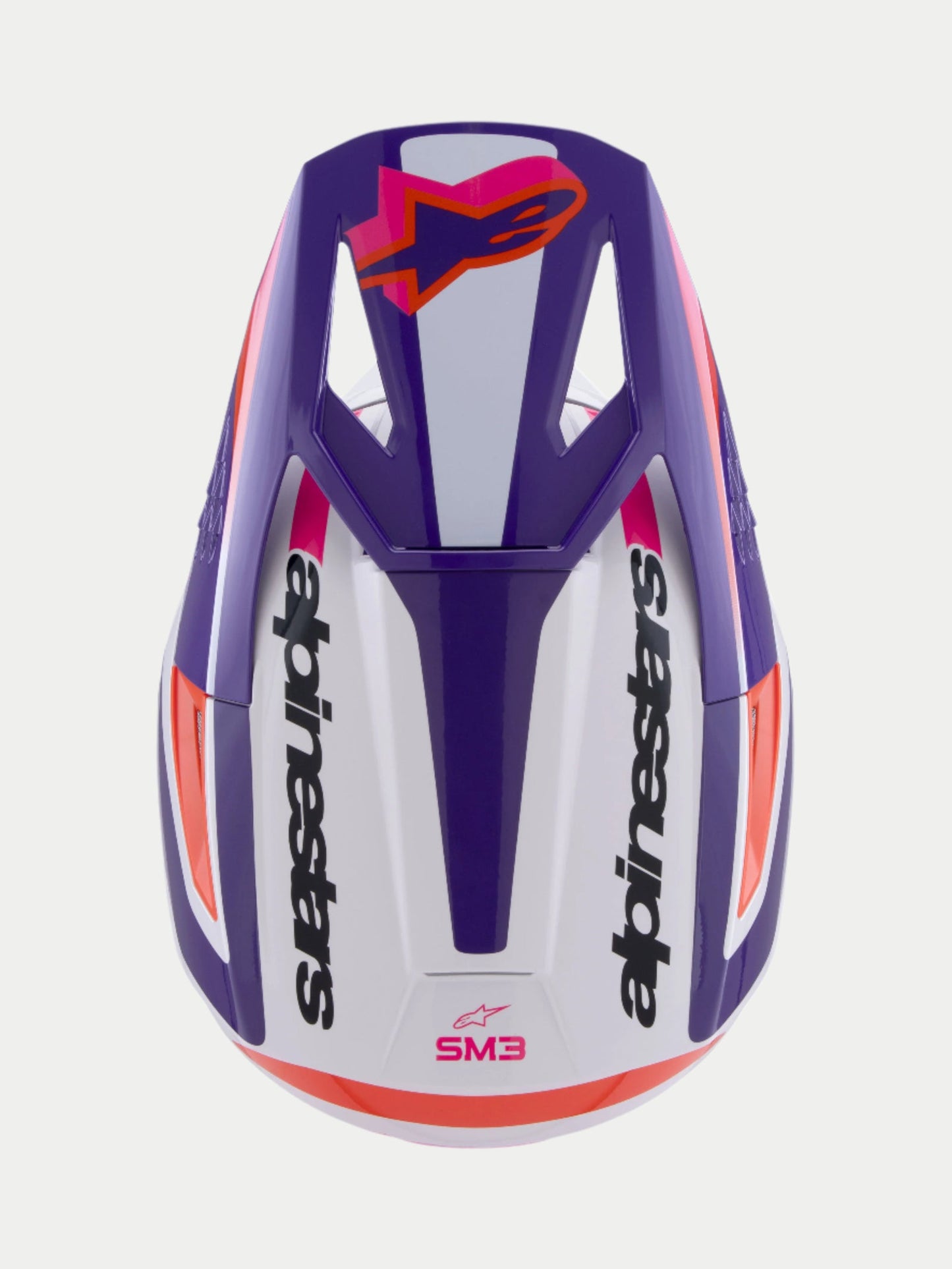 Casco Alpinestars SM3 Heat - Blanco/Púrpura/Rosa