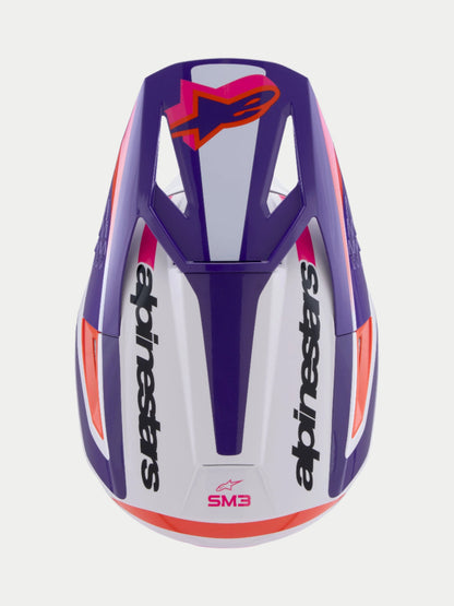 Casco Alpinestars SM3 Heat - Blanco/Púrpura/Rosa