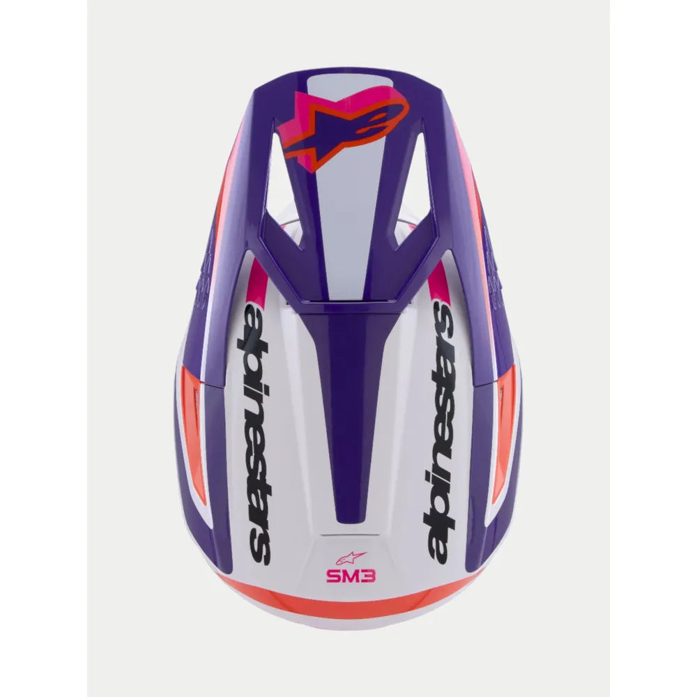 Casco Alpinestars SM3 Heat - Blanco/Púrpura/Rosa